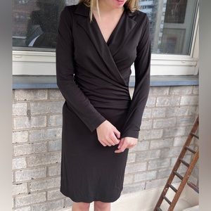 Long sleeve black dress